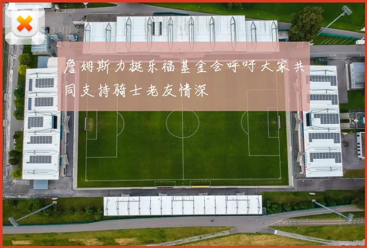 詹姆斯力挺乐福基金会呼吁大家共同支持骑士老友情深
